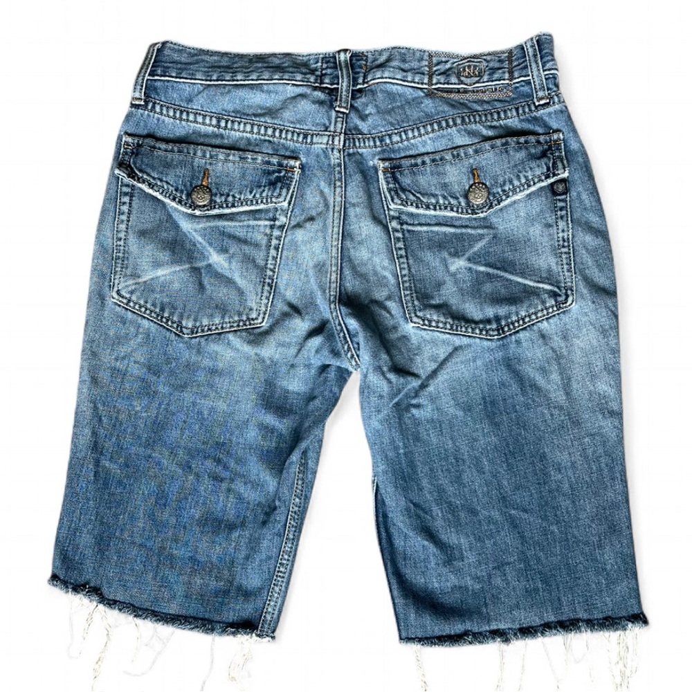 Rock & Republic Distressed Blue Jean Shorts